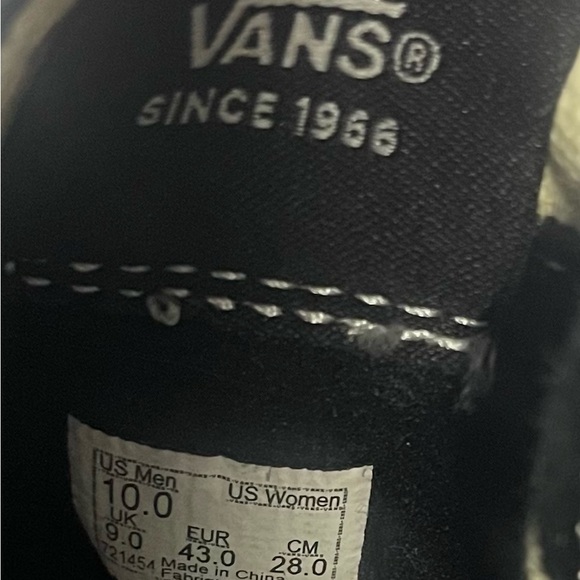 VANS Sk8-Hi Men's Sneakers Black/Blue Lightning Bolt, High Top, Size 10 - Picture 12 of 12